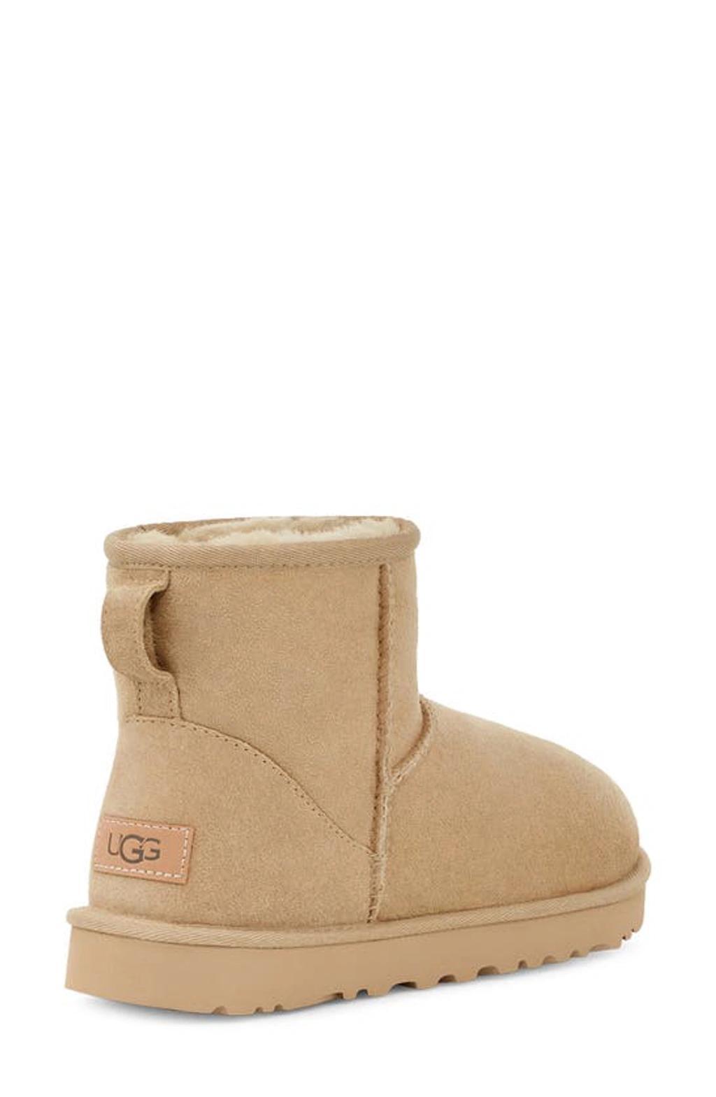 Classic Mini Ii Genuine Shearling Lined Boot In White Product Image