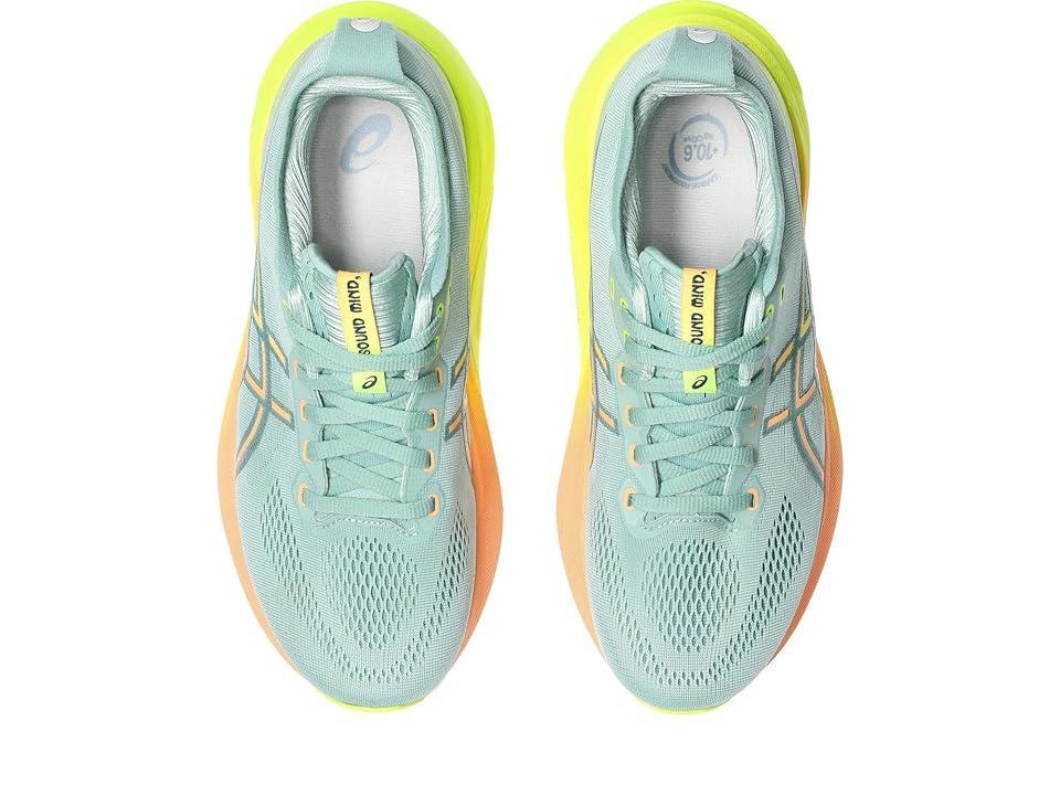 ASICS Women's GEL-Kayano 31 Paris (Light Celadon/Safety Yellow) Women's Running Shoes Product Image