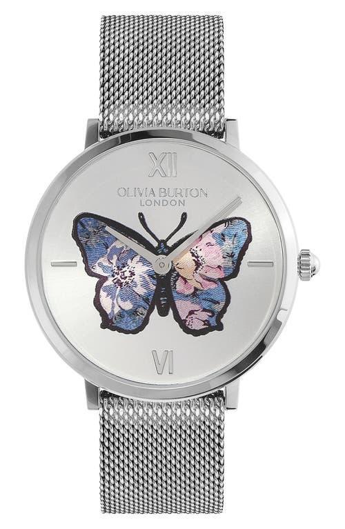 Olivia Burton Signature Butterfly Leather Strap Watch, 28mm Product Image