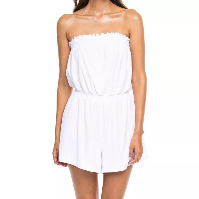 Womens Jordan Taylor Terrycloth Swim Cover-Up Romper Product Image