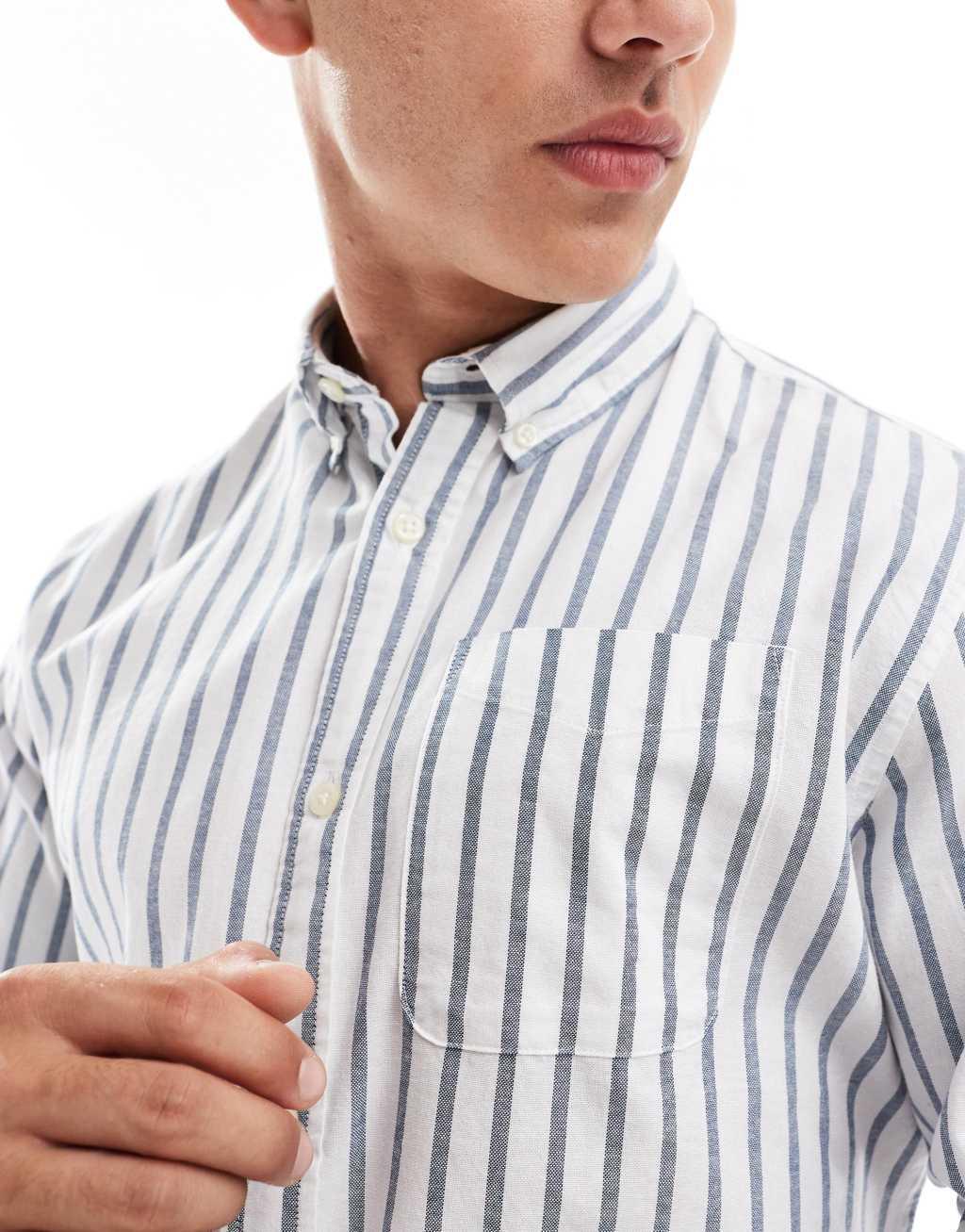 Jack & Jones shirt with blue stripes  Product Image