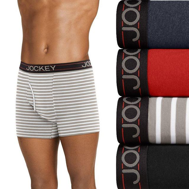 Mens Jockey 4-Pack Cotton Blend Boxer Brief Product Image