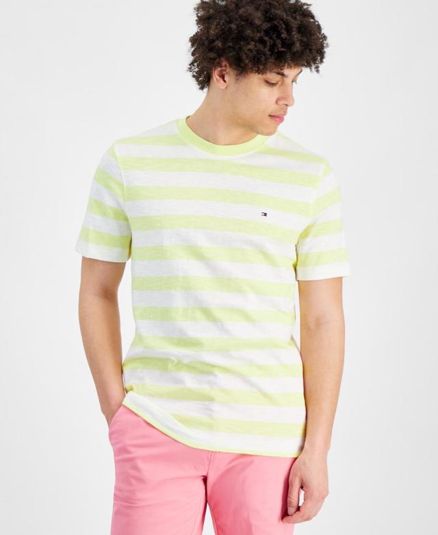 Tommy Hilfiger Mens Textured Stripe T-Shirt Product Image