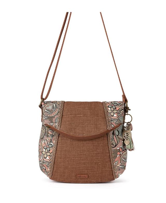 The Sak Artist Circle Foldover Crossbody (Royal Seascape) Cross Body Handbags Product Image