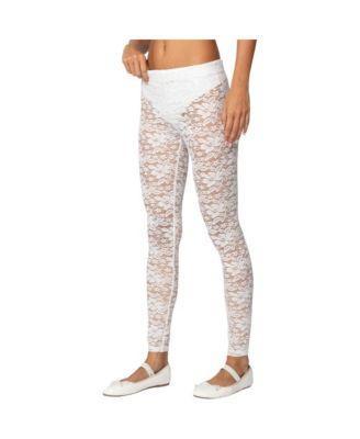 Edikted Womens Sheer Lace Leggings Product Image