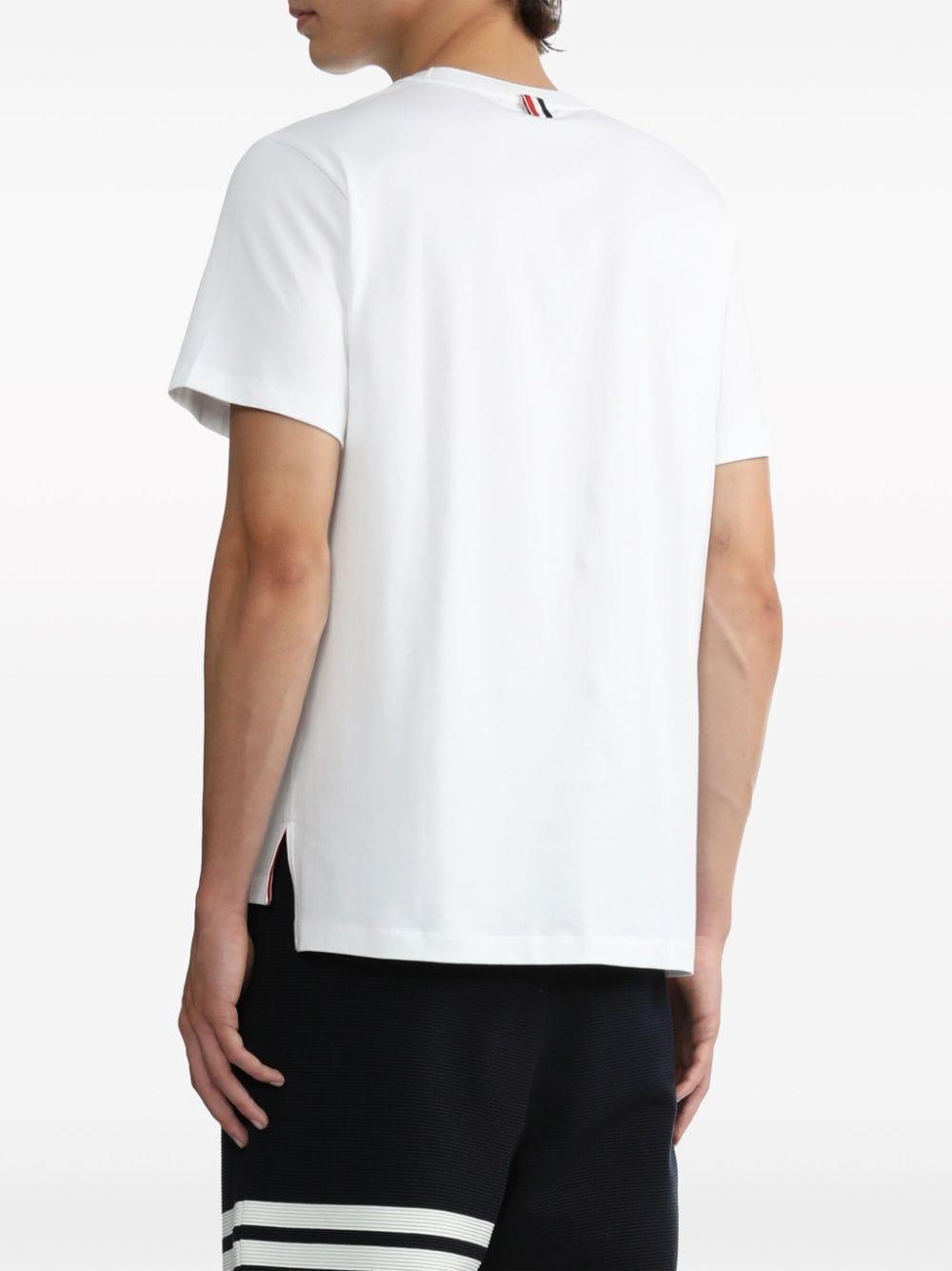 Side Slit Relaxed Short-sleeve Tee In White Product Image