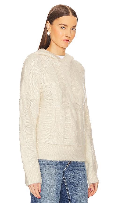 L'Academie Narelle Cable Hoodie in Ivory. Size S. Product Image