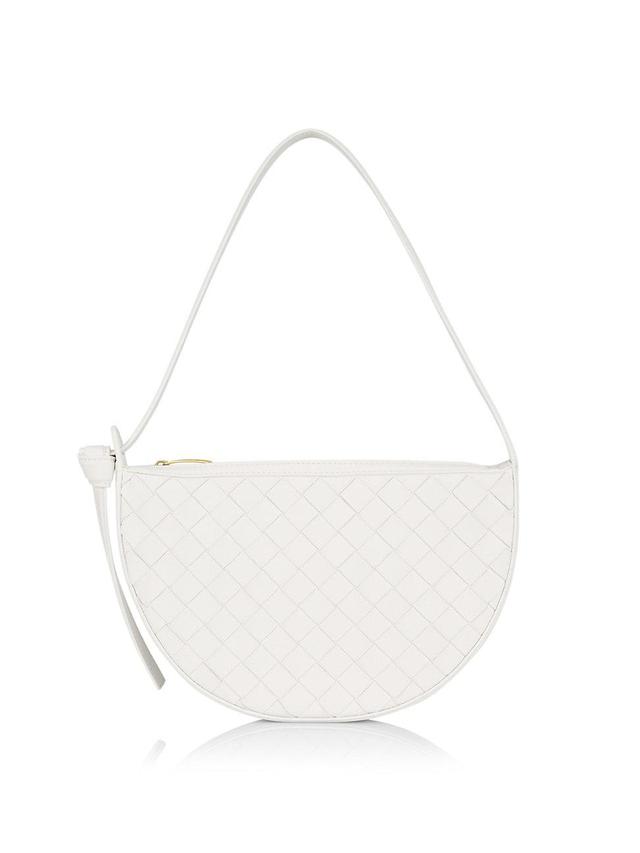 Womens Mini Crescent Intrecciato Shoulder Bag Product Image