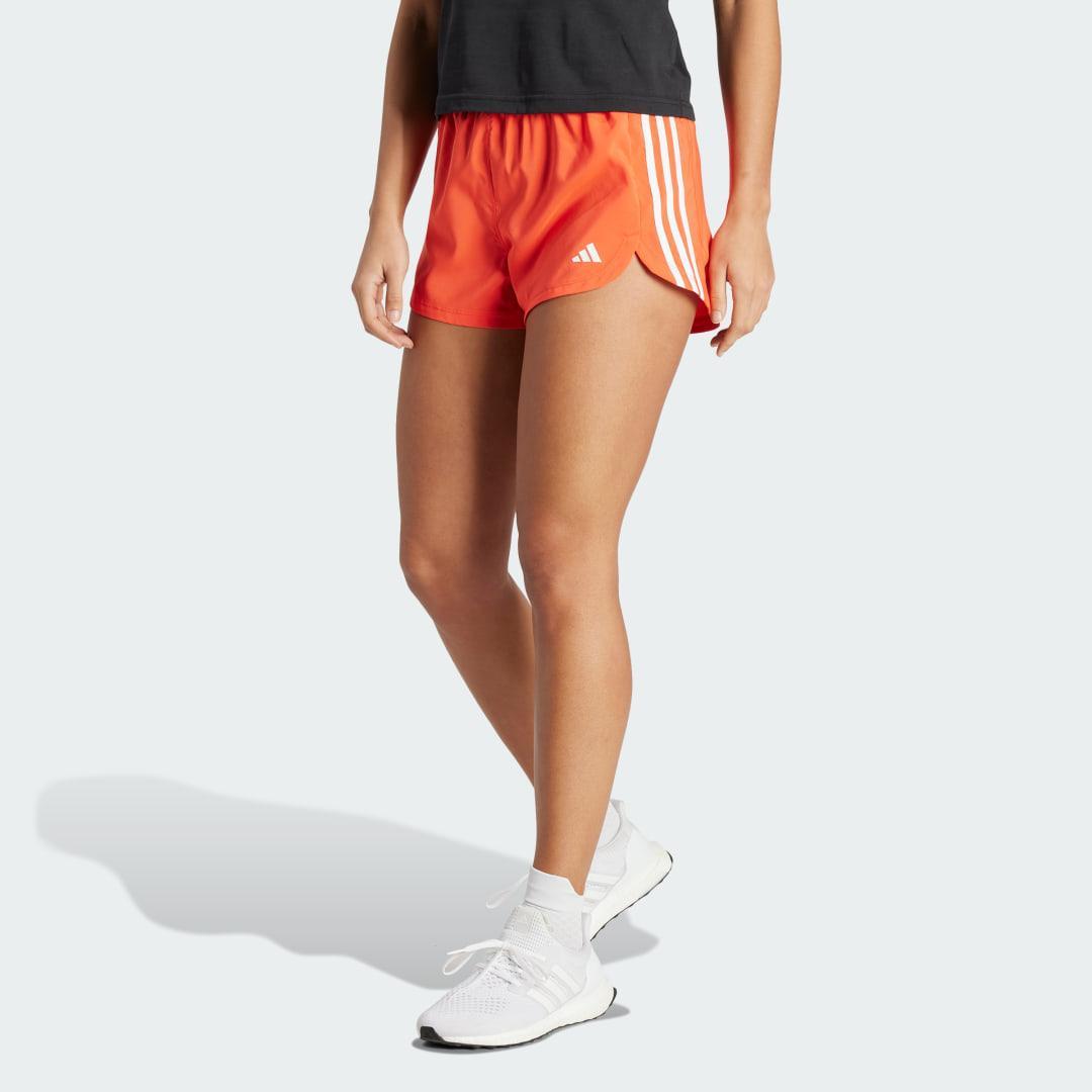 adidas Pacer Training 3-Stripes Woven High-Rise Shorts Shadow Navy XL 3 Womens Product Image