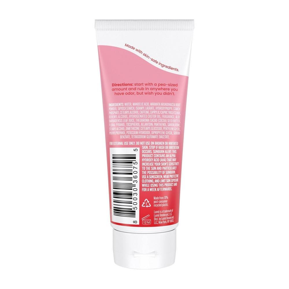 Lume Whole Body Women's Deodorant - Invisible Cream Tube - Aluminum Free - Toasted Coconut Scent - 2.2oz Product Image