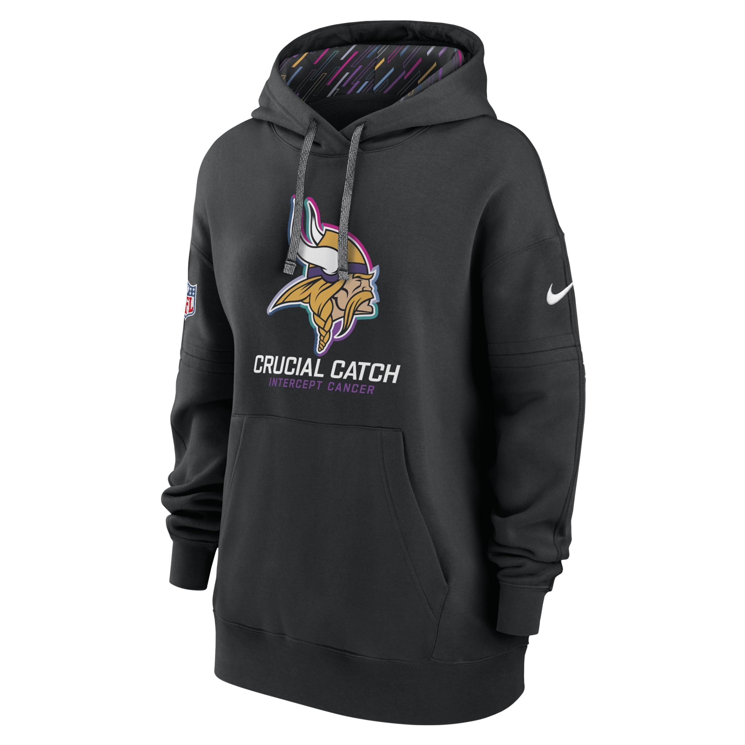 Minnesota Vikings Crucial Catch Club Nike Womens NFL Pullover Hoodie Product Image