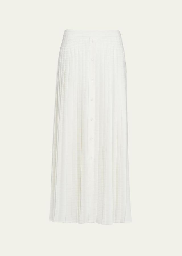 Womens Long Crpe De Chine Skirt - White - Size 2 - White - Size 2 Product Image