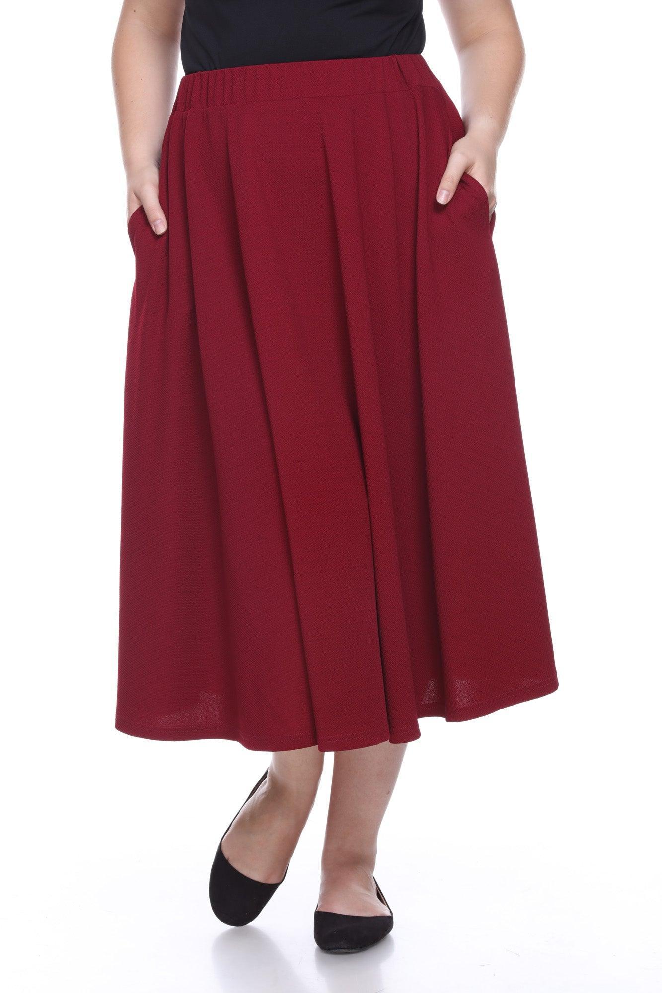 Tasmin Flare Midi Skirts - Plus Product Image