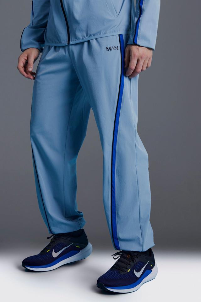 Man Active Colour Block Regular Fit Sweatpants | boohooMAN USA Product Image