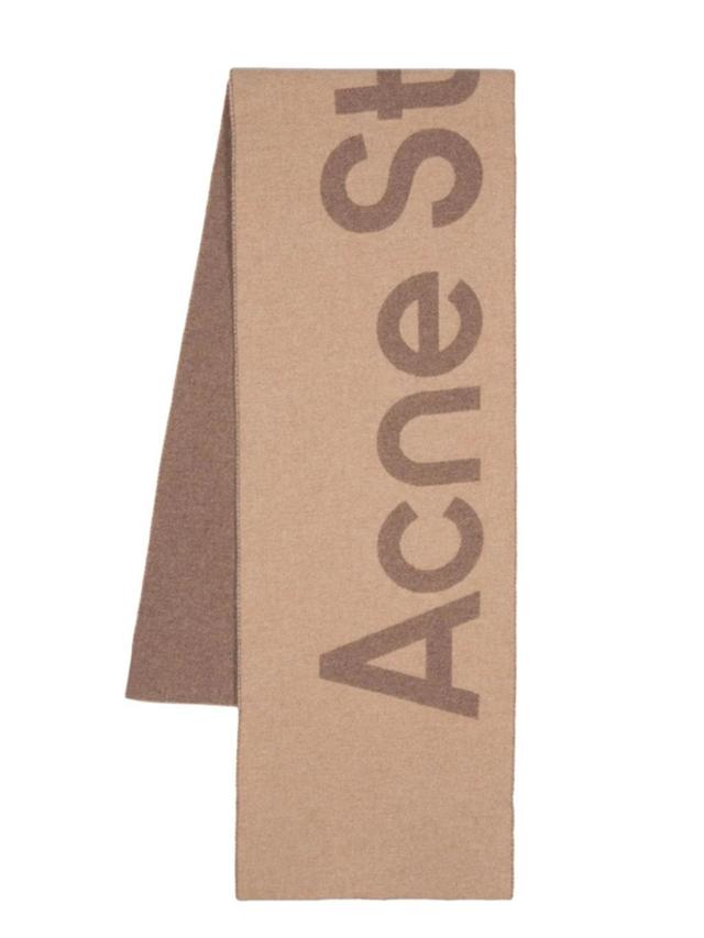 ACNE STUDIOS Jacquard Logo Small Scarf In 640 Product Image