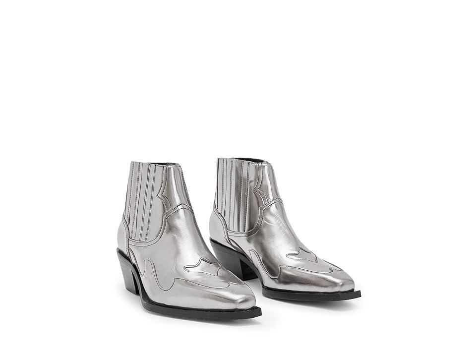 AllSaints Jonty Metallic Boots Women's Shoes Product Image