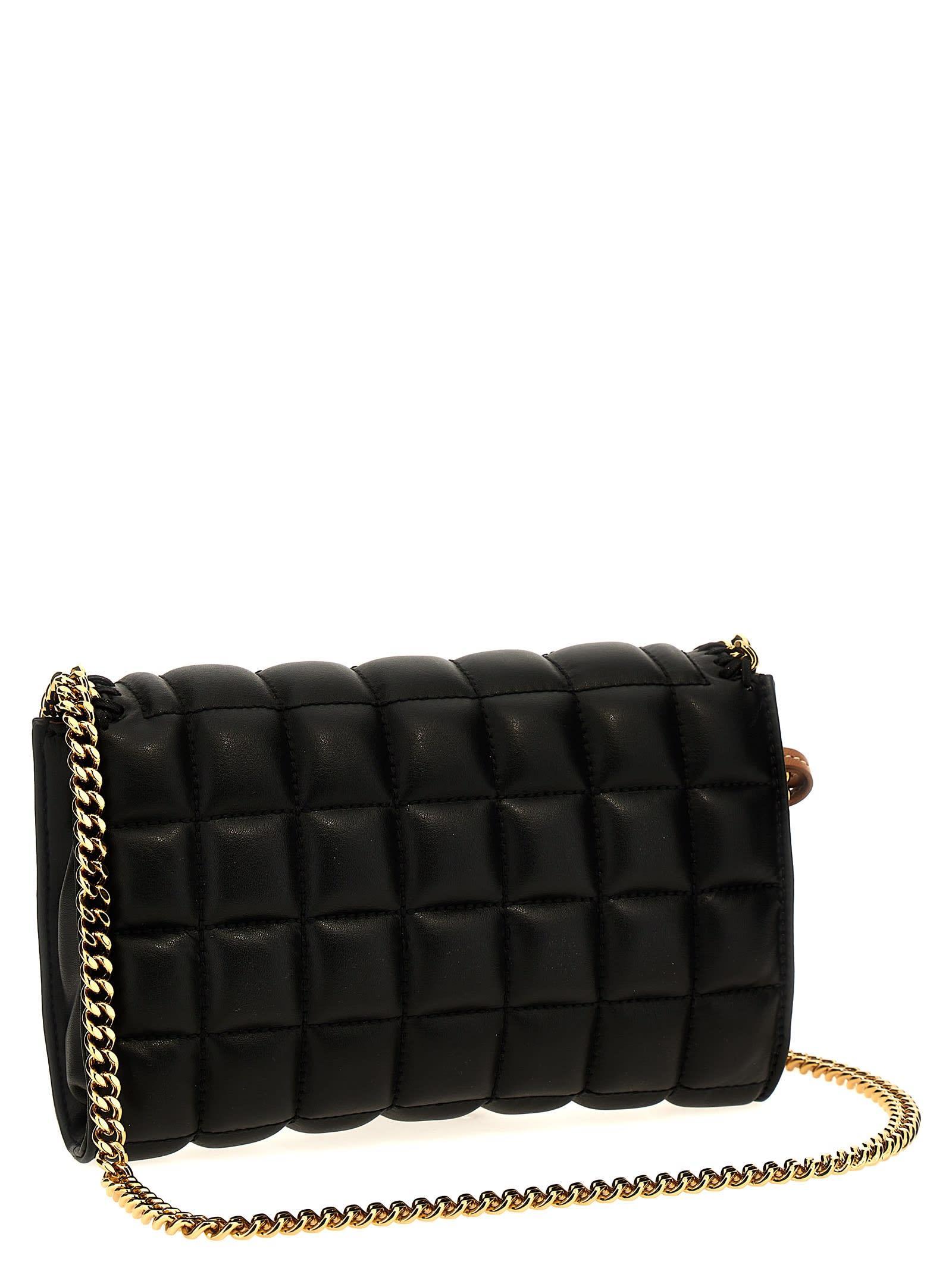 Mini Quilted Shoulder Strap In Black Product Image