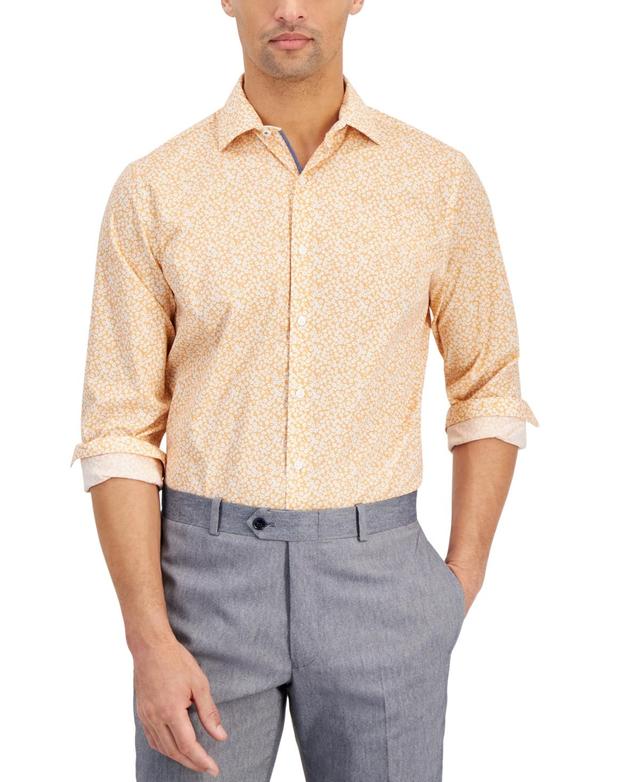 Bar Iii Mens Wave Floral Dress Shirt, Created for Macys Product Image