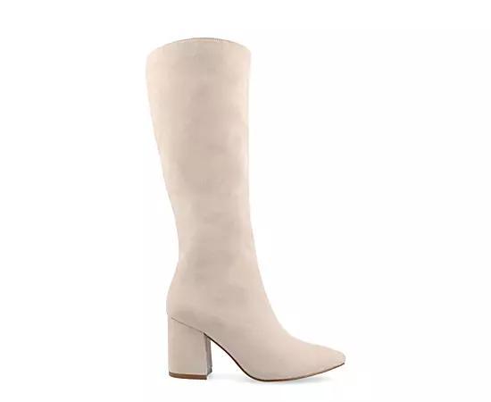 Journee Collection Tru Comfort Foam Womens Ameylia Knee High Boots Ivory Product Image