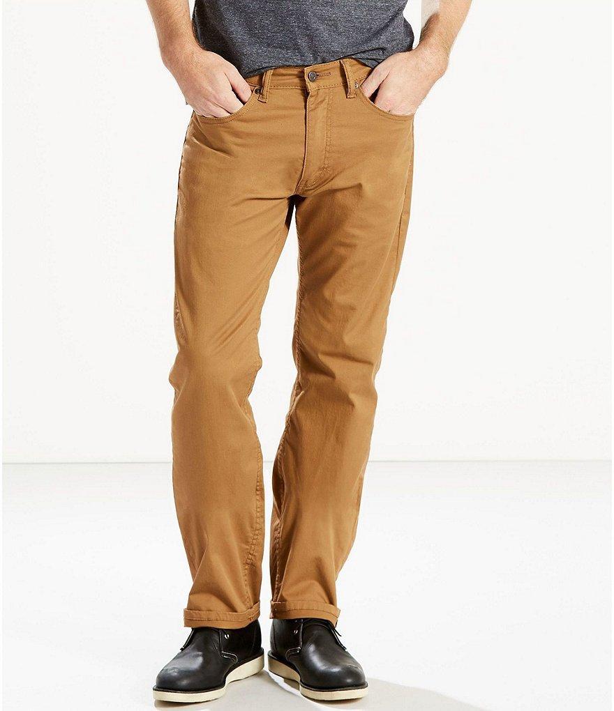 Levi's® 505™ Straight-Fit Stretch Slub Twill Jeans product image