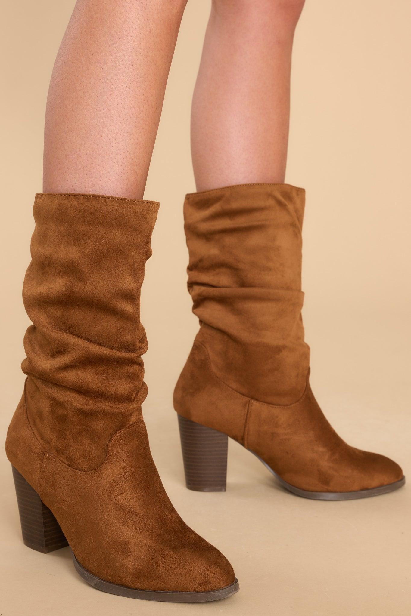 One Step At A Time Brown Boots Product Image