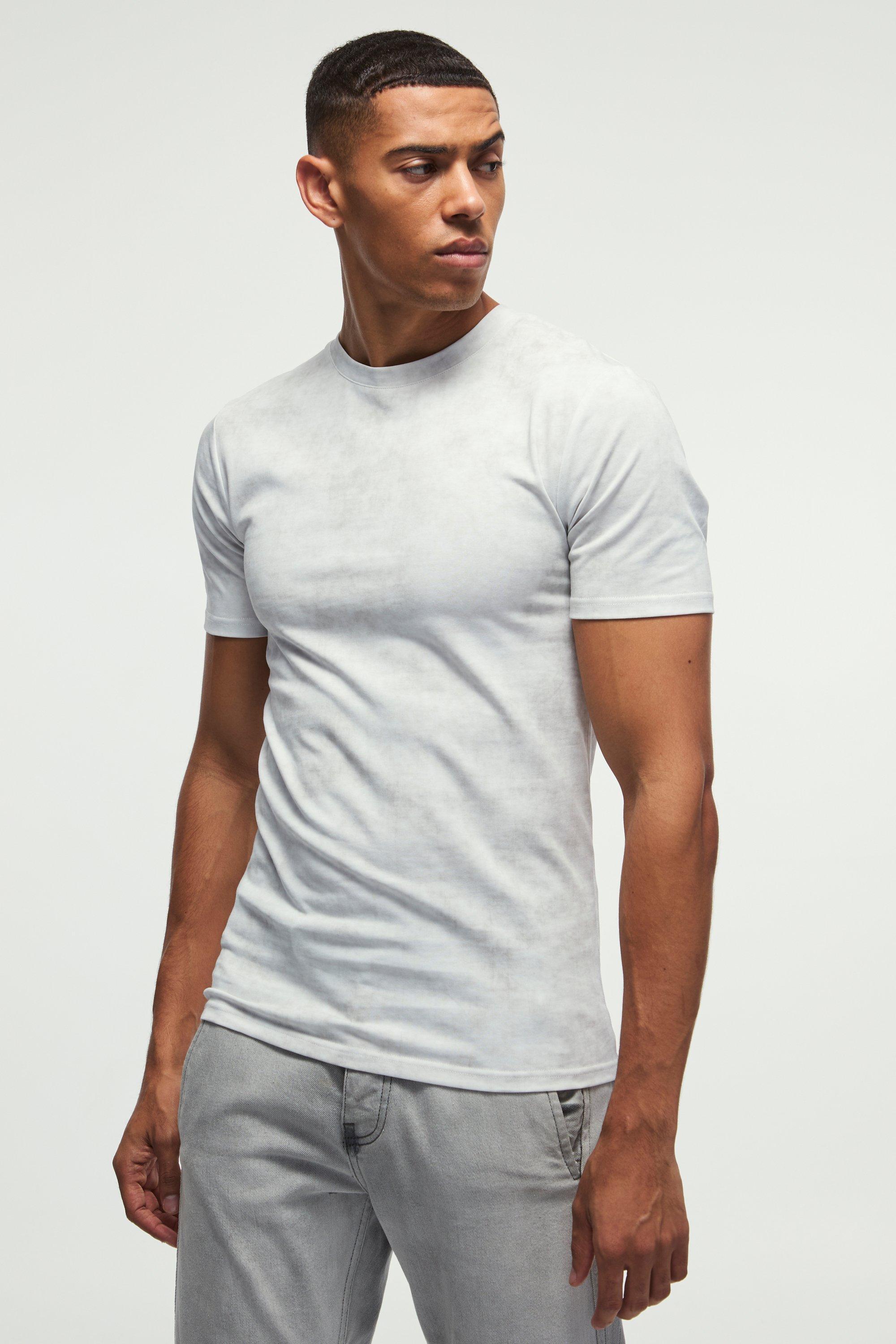 Muscle Wash Texture T-shirt | boohooMAN USA product image