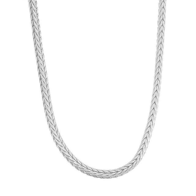 Jordan Blue 14k Gold Over Silver Foxtail Chain Necklace - 18 in., Womens Yellow Product Image