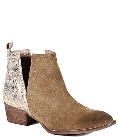 Diba True Stop By Suede Two Tone Western Booties Product Image