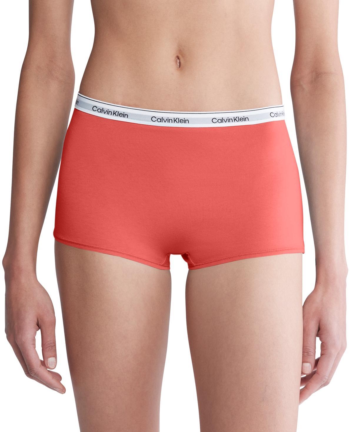 Women's Modern Logo Mid-Rise Boyshort Underwear QD5195 Product Image