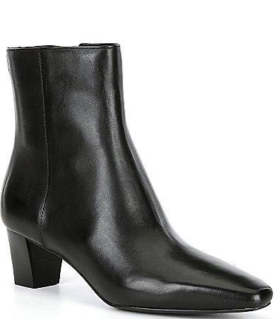 Lauren Ralph Lauren Willa Burnished Leather Booties Product Image