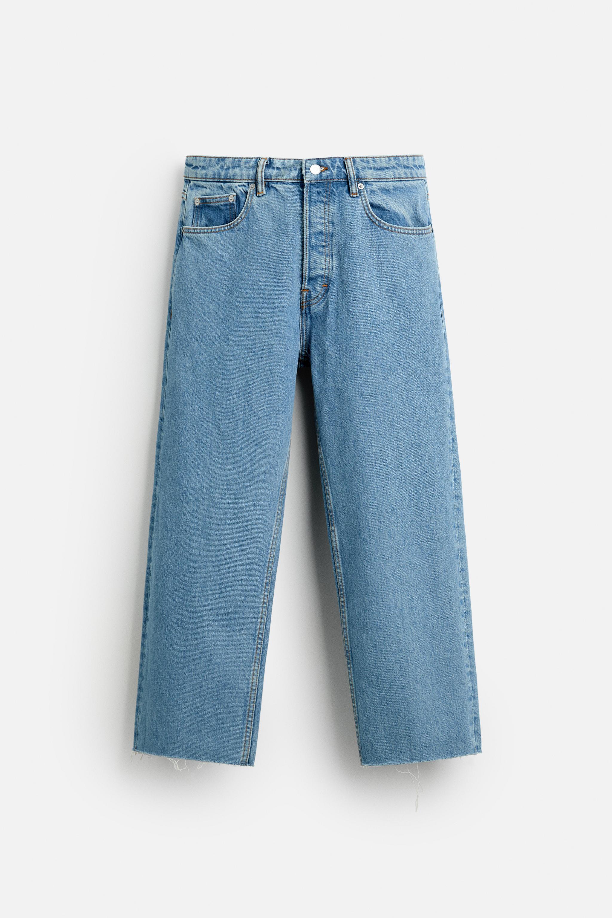 STRAIGHT CROPPED FIT JEANS Product Image