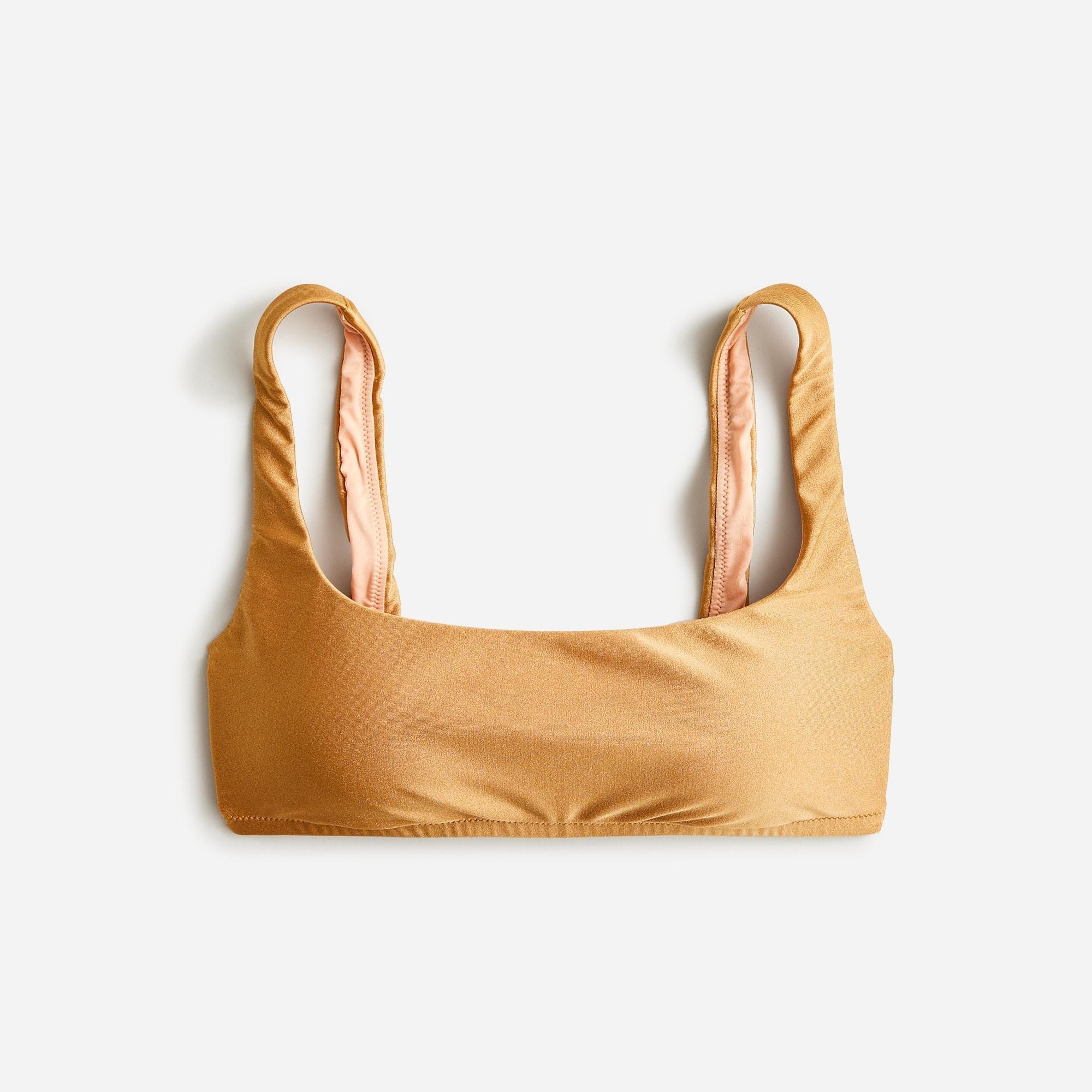 Shiny squareneck bikini top Product Image