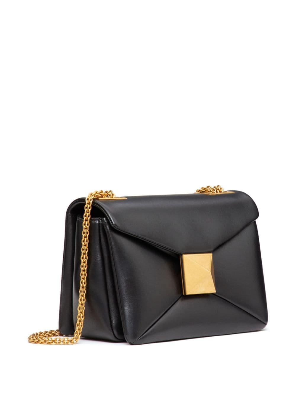 One Stud Nappa-leather Shoulder Bag In Black Product Image