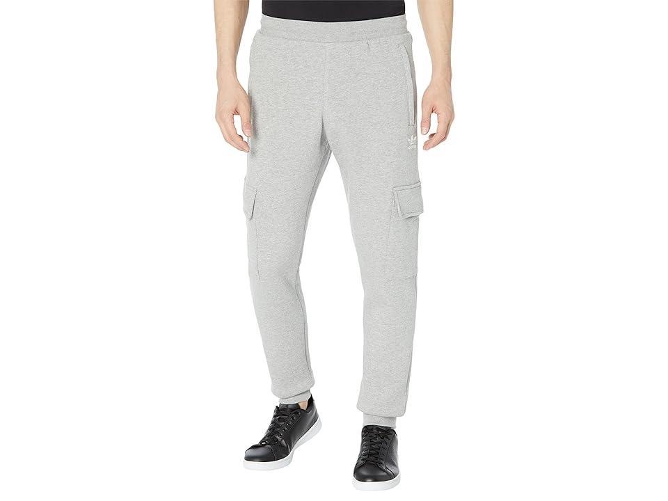 adidas Originals Trefoil Essentials Cargo Pants (Medium Grey Heather) Men's Clothing Product Image