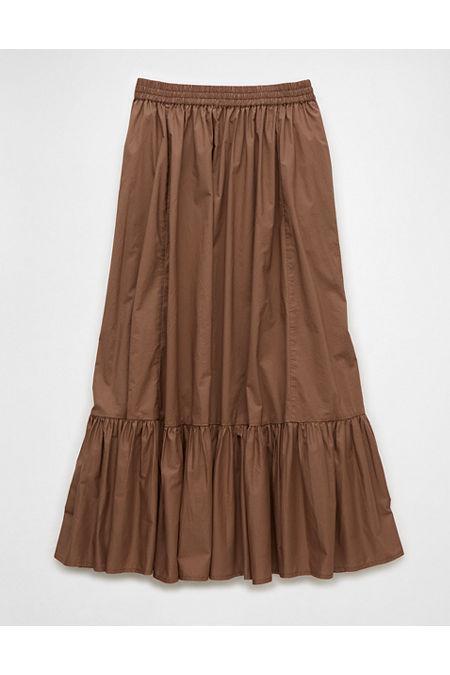 AE High-Waisted Ruffle Maxi Skirt Women's Product Image