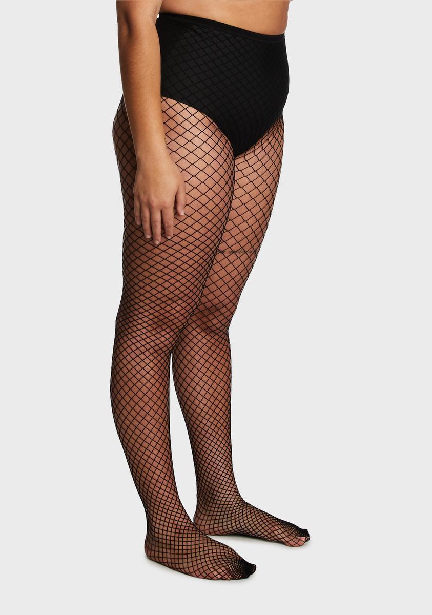 Plus Unholy Bold Move Fishnet Tights Male Product Image