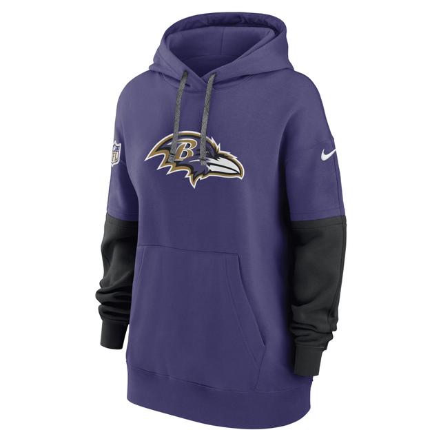 Baltimore Ravens Sideline Essential Nike Womens NFL Pullover Hoodie Product Image