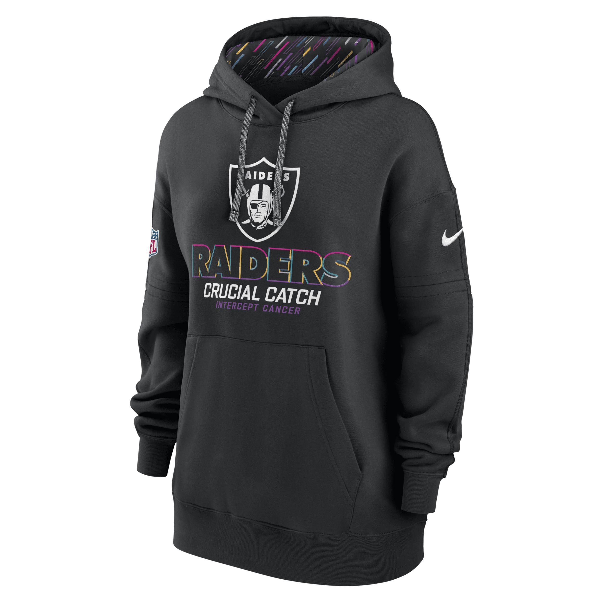 Las Vegas Raiders Crucial Catch Club Women's Nike NFL Pullover Hoodie Product Image