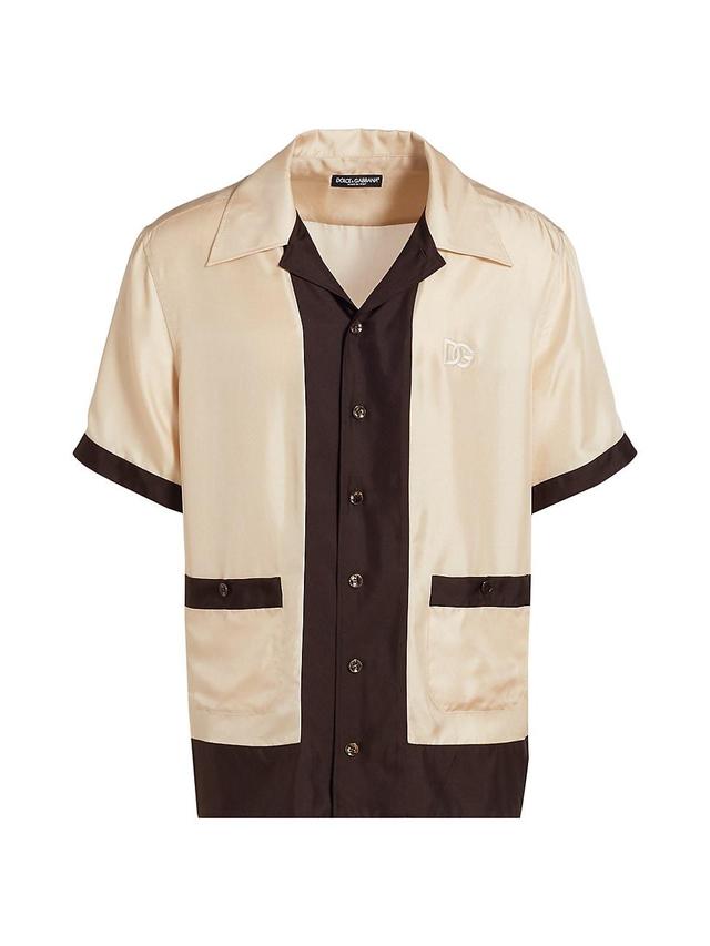 Mens Silk Camp Shirt Product Image