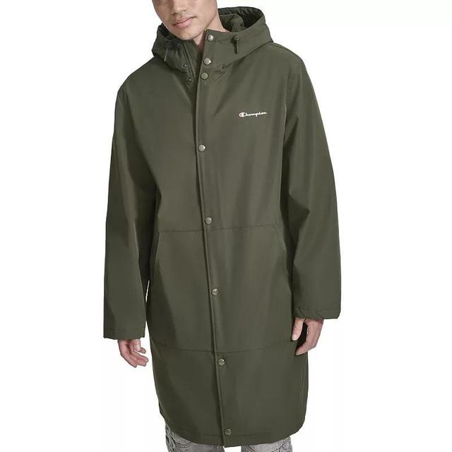 Mens Champion Stadium Jacket With Fleece Lining Green Night Product Image