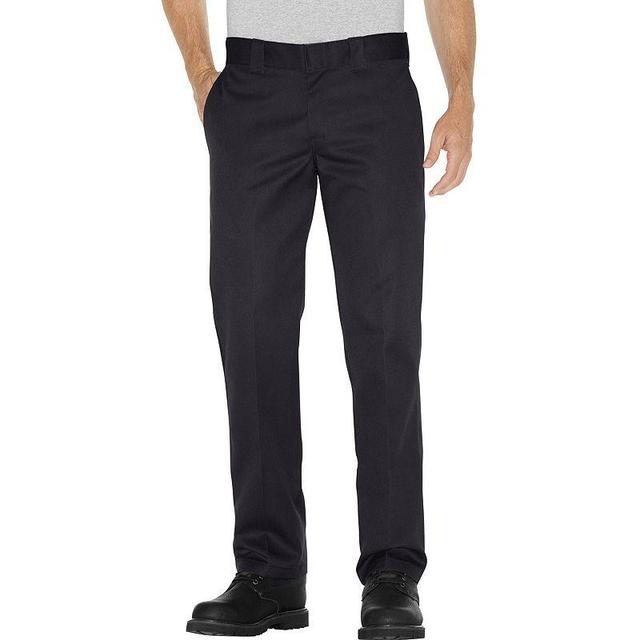 Mens Dickies Slim Straight Fit Twill Work Pants Dark Blue Product Image