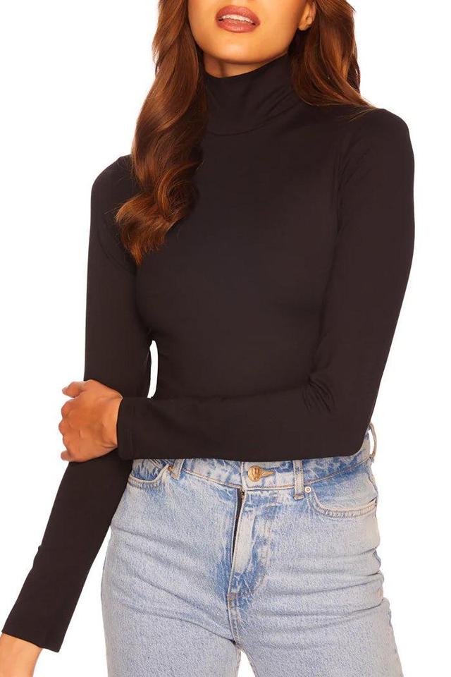 Mock Neck Long Sleeve Top Product Image