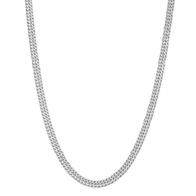 Giorgio di Vicenza Sterling Silver Mens Italian Cuban Curb Chain Necklace Product Image