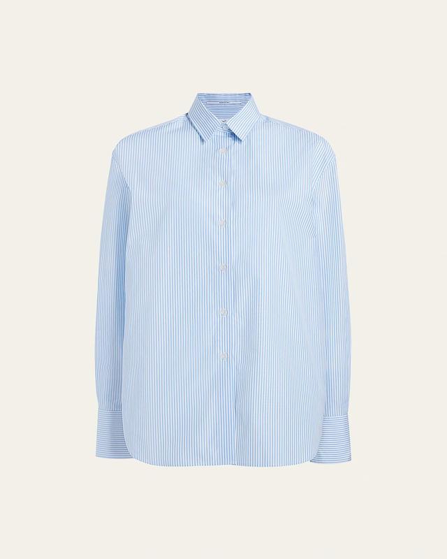 Stripe Oversized Mens Button Down Shirt Product Image