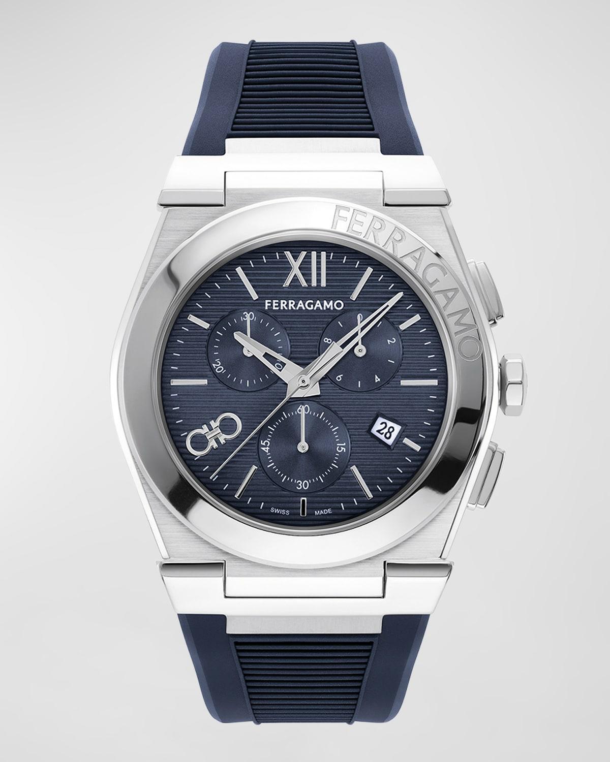 Mens Vega Chrono Rubber-Strap Watch, 42mm Product Image