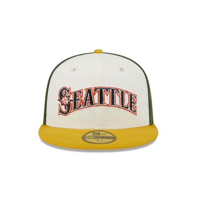 Seattle Mariners Two Tone Honey 59FIFTY Fitted Hat Male Product Image