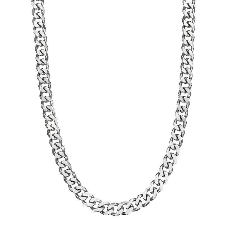 Mens LYNX Stainless Steel Curb Chain Necklace Product Image