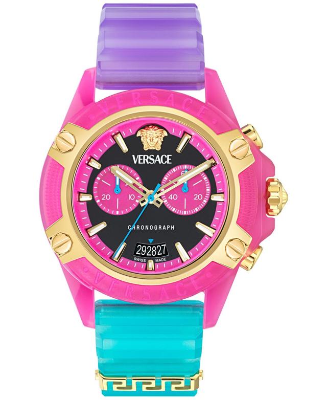 Men's Icon Active Silicone-Strap Chronograph Watch, 44mm Product Image