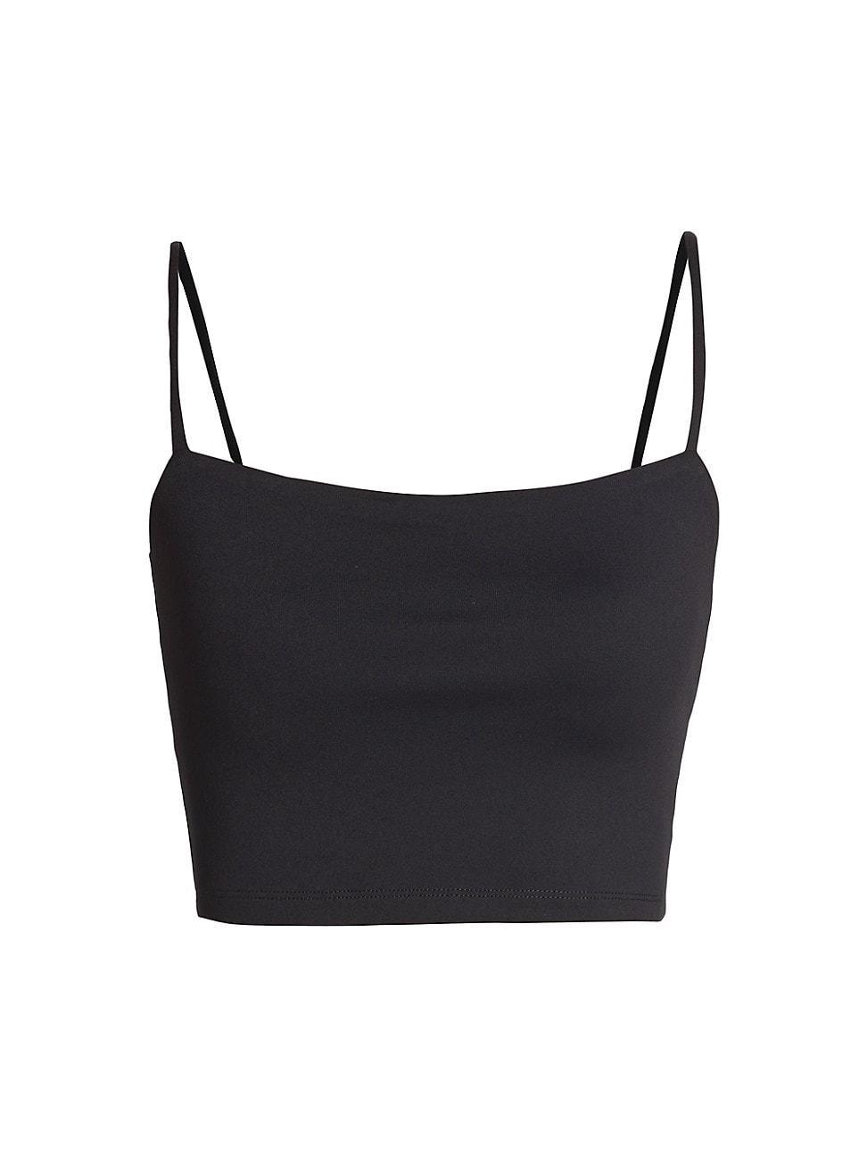 Womens Essential Square-Neck Crop Top Product Image