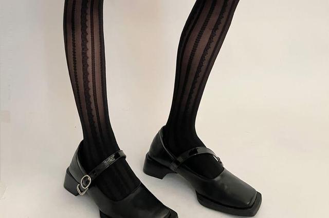 Patterned Sheer Tights Product Image